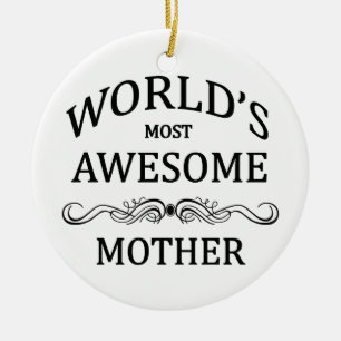 Fantastischste Mutter der Welt die Keramikornament