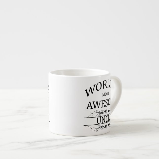Fantastischste Onkel der Welt der Espressotasse (Vorderseite Rechts)