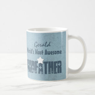Fantastischste PATE der Welt der blauer Grunge Tasse
