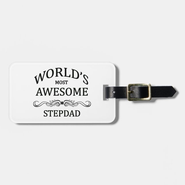 Fantastischste Stepdad der Welt der Gepäckanhänger (Vorderseite horizontal)