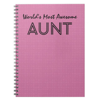 Fantastischste TANTE rosa Quadrate der Welt die Notizblock