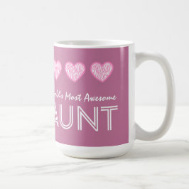 Fantastischste TANTE rosa Zebra der Welt die Kaffeetasse