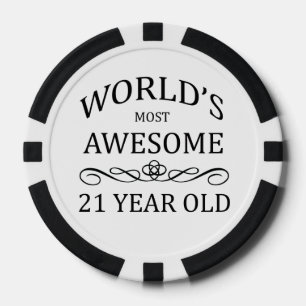 Fantastischsten 21 Jährigen der Welt die Pokerchips