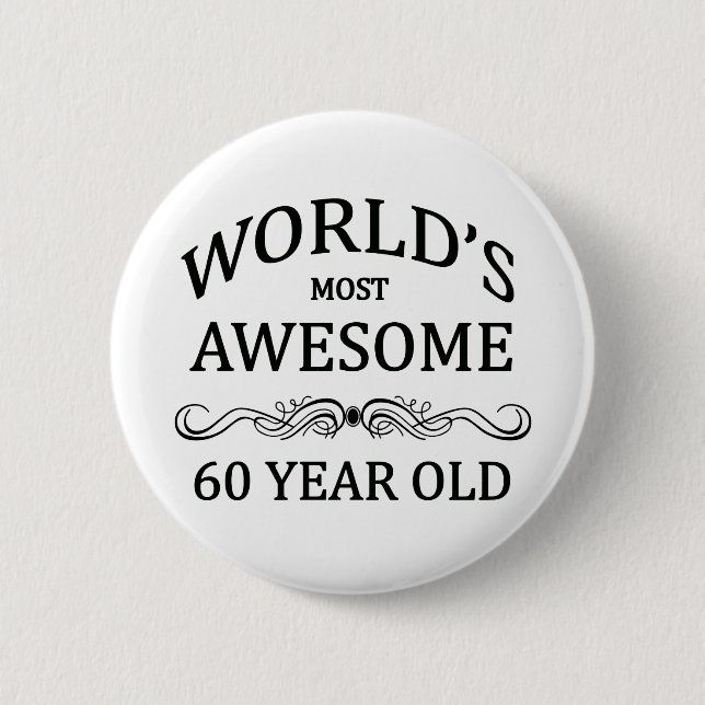 Fantastischsten 60 Jährigen der Welt die Button (Vorderseite)