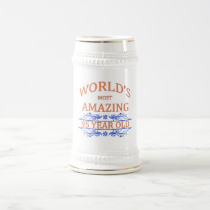 Fantastischsten 95 Jährigen der Welt die Bierglas