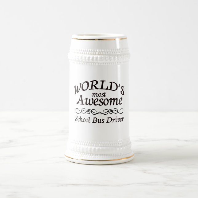 Fantastischster Bustreiber der Welt Schul Bierglas (Mittel)