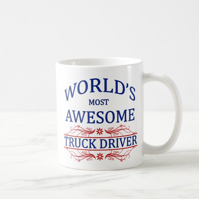 Fantastischster der LKW-Fahrer der Welt Kaffeetasse (Rechts)