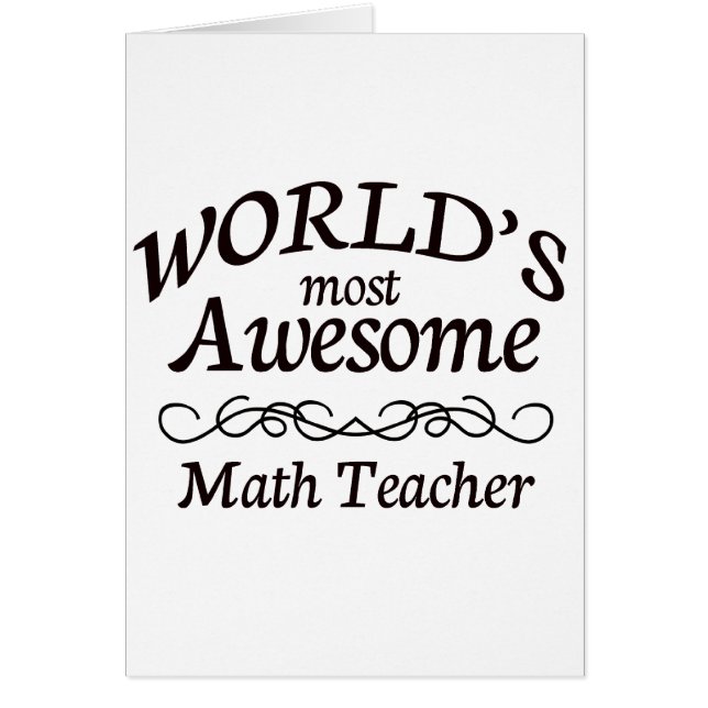 Fantastischster Mathe-Lehrer der Welt (Vorne)