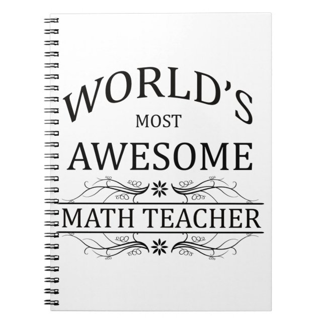 Fantastischster Mathe-Lehrer der Welt Notizblock (Vorderseite)