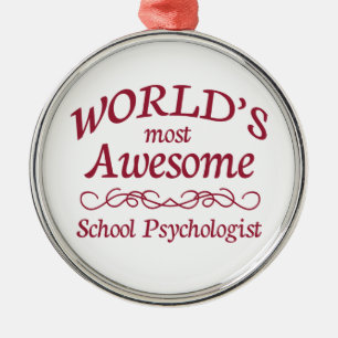 Fantastischster Psychologe der Welt Schul Silbernes Ornament