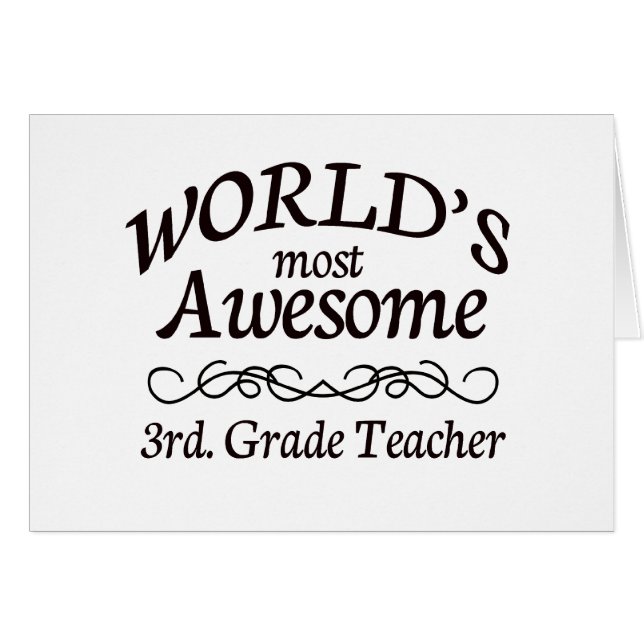 Fantastischstes 3. der Welt. Grad-Lehrer (Vorderseite (Horizontal))