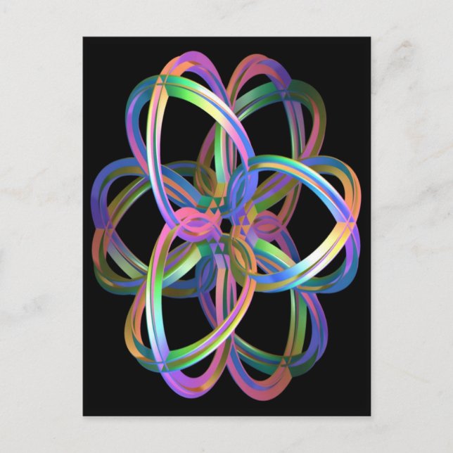 Fantasy 3D Gyroscope Postkarte (Vorderseite)