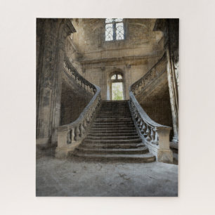 Fantasy Abandoned Chateau Grand Treppe Puzzle