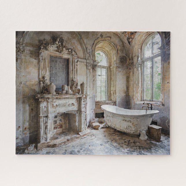 Fantasy Abandoned French Chateau Bad Puzzle (Horizontal)