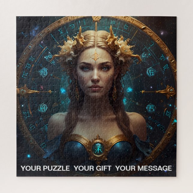 Fantasy Abstrakt Celestiac Zodiac Sign Dreamscape Puzzle (Vertikal)