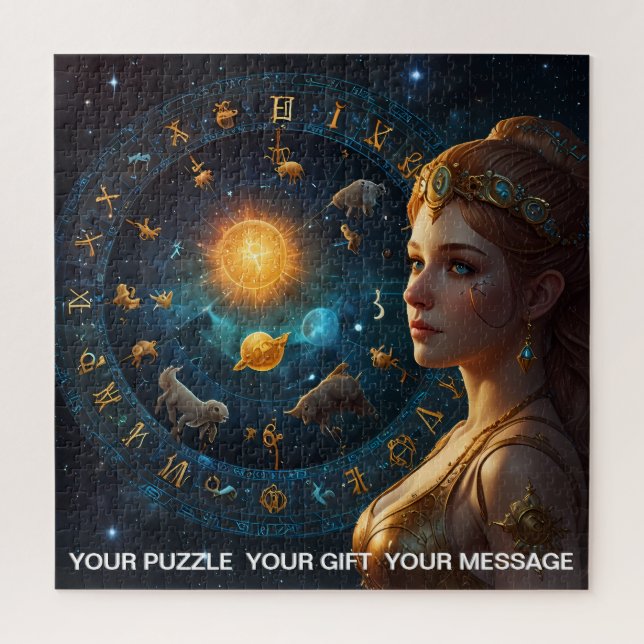 Fantasy Abstrakt Celestiac Zodiac Sign Dreamscape Puzzle (Vertikal)