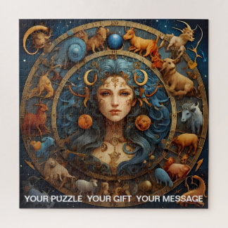 Fantasy Abstrakt Celestiac Zodiac Sign Dreamscape Puzzle