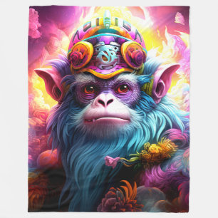 Fantasy-Affe Fleecedecke