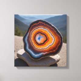 Fantasy Agate Knoten Canvas Print Leinwanddruck