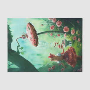 Fantasy Alice im Wunderland Decoupage Seidenpapier