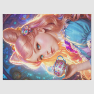 Fantasy Alice im Wunderland Decoupage Seidenpapier