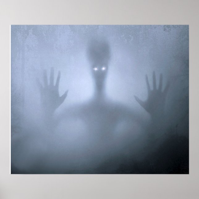 Fantasy Alien Fog Creature Beängstigend Ghost Nigh Poster (Vorne)