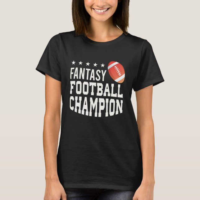 Fantasy American Football Champion Cool Rugby T-Shirt (Vorderseite)