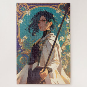 Fantasy Anime Girl Magic Puzzle