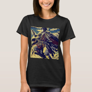 Fantasy Anime Hero 2 - Japanischer Holzschnitt T-Shirt