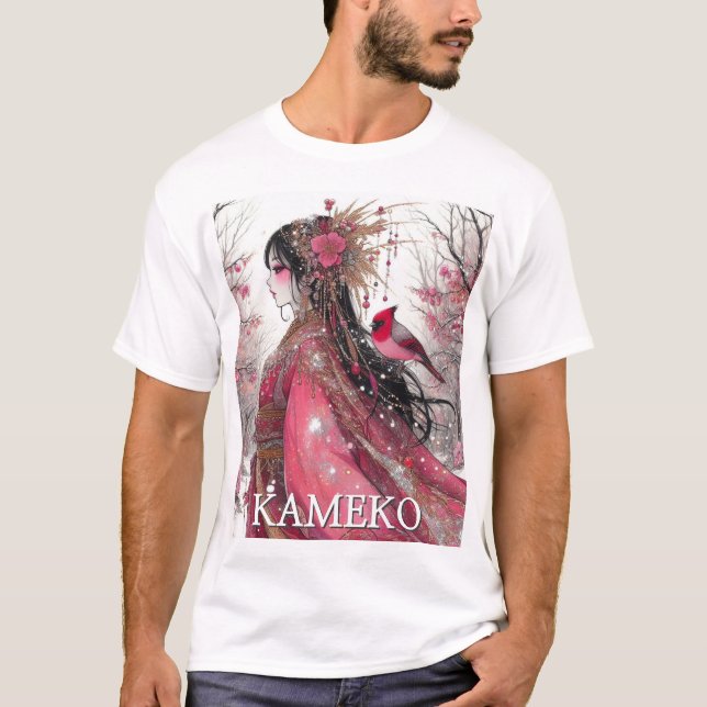 Fantasy Anime Manga Girl Kameko Tshirt Custom (Vorderseite)