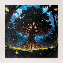 Fantasy anime style forest puzzle