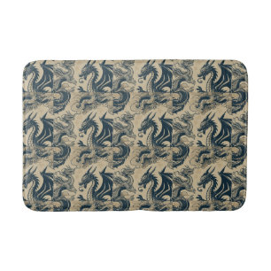 Fantasy Antike Drachen Badematte
