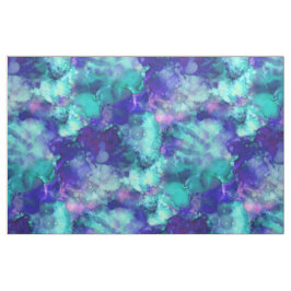 Fantasy Aquarellen in coolen blauen Tönen: Stoff