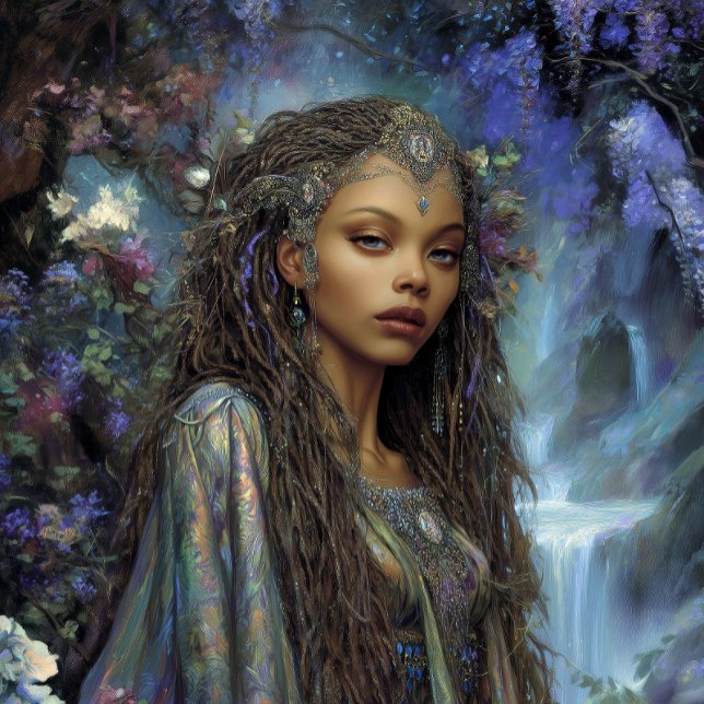 Fantasy Art Black Girl Black Queen Goddess Poster (Von Creator hochgeladen)