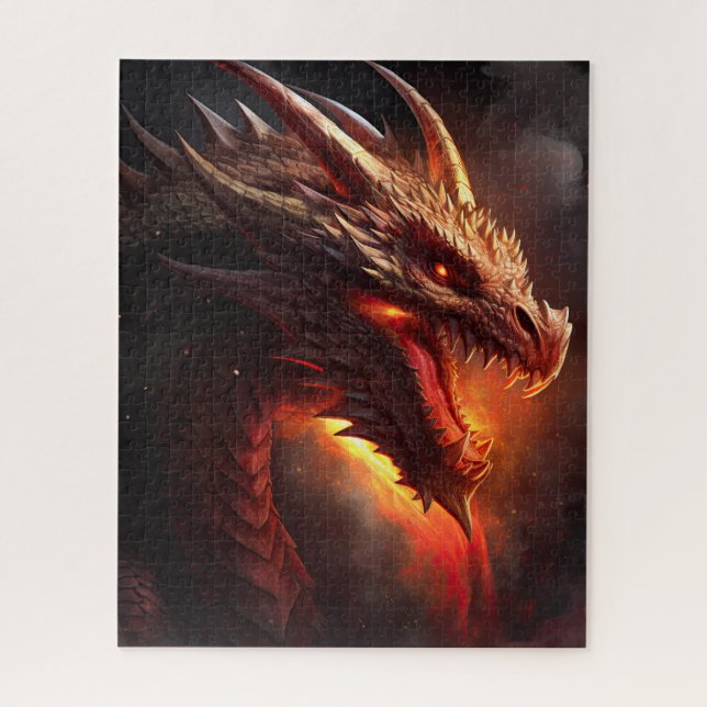 Fantasy Art Dragon Lover Nr. 9 Puzzle (Vertikal)
