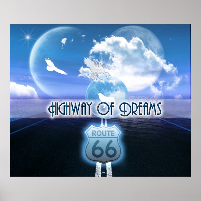 Fantasy Art - Highway of Dreams Poster (Vorne)