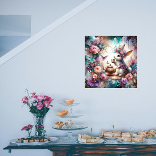 Fantasy Art Lila Aquamarines Wasserbad Lido di Lug Poster