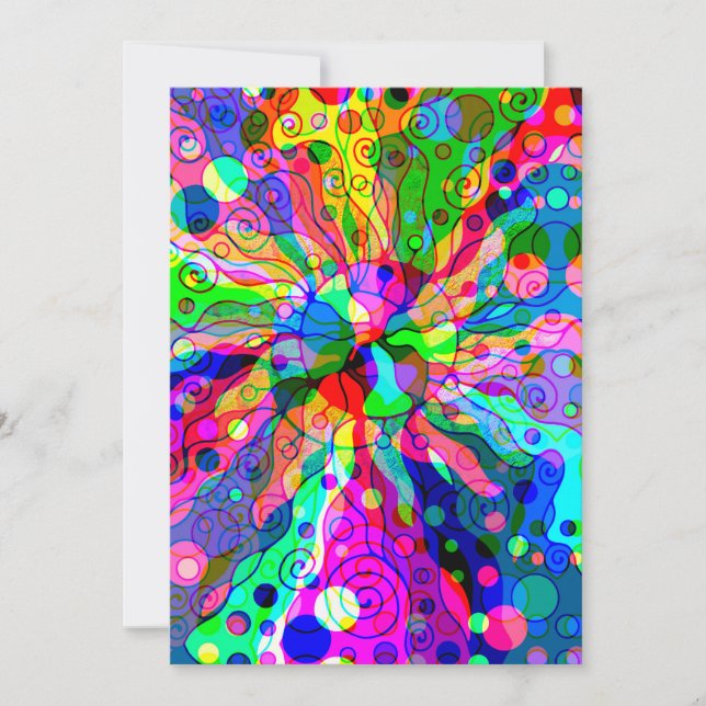 Fantasy Art skizzieren - Abstrakt Neon Shift 1 (Vorderseite)
