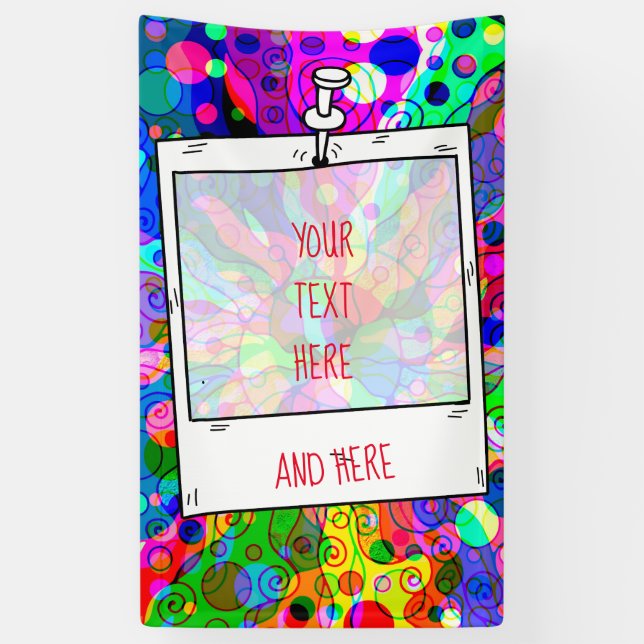 Fantasy Art skizzieren - Abstrakt Neon Shift 1 Banner (Vertikal)