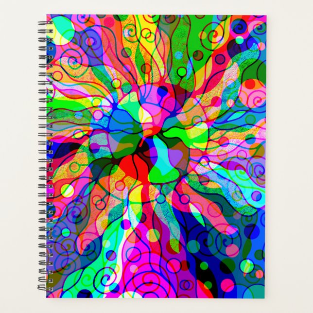 Fantasy Art skizzieren - Abstrakt Neon Shift 1 Planer (Vorderseite)
