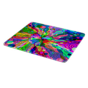 Fantasy Art skizzieren - Abstrakt Neon Shift 1 Schneidebrett