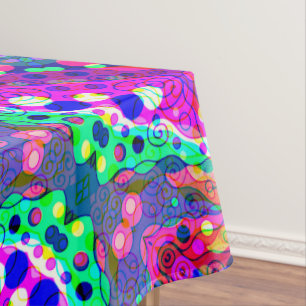 Fantasy Art skizzieren - Abstrakt Neon Shift 1 Tischdecke