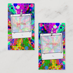 Fantasy Art skizzieren - Abstrakt Neon Shift 1 Visitenkarte