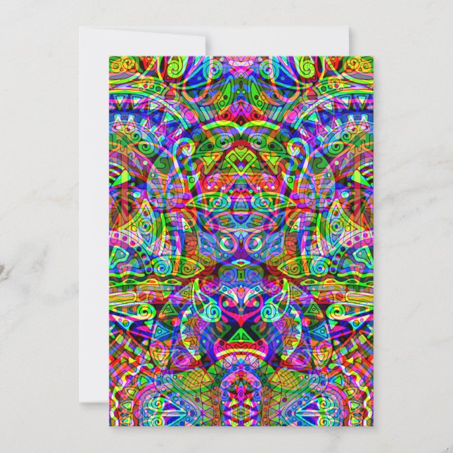 Fantasy Art skizzieren - Abstrakt Neon Shift 3 (Vorderseite)