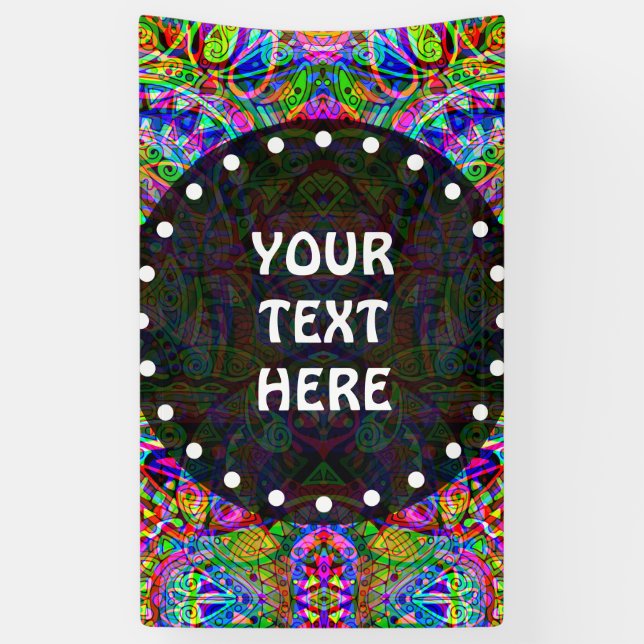 Fantasy Art skizzieren - Abstrakt Neon Shift 3 Banner (Vertikal)