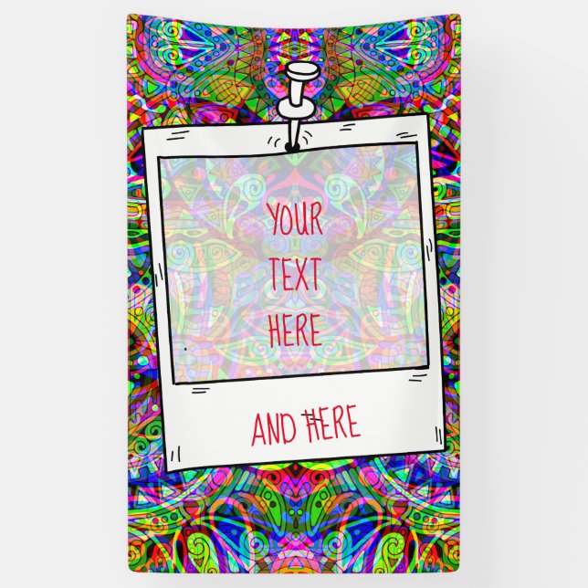 Fantasy Art skizzieren - Abstrakt Neon Shift 3 Banner (Vertikal)