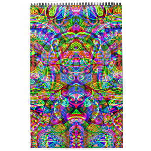 Fantasy Art skizzieren - Abstrakt Neon Shift 3 Kalender