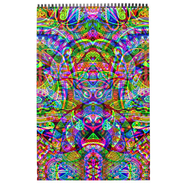 Fantasy Art skizzieren - Abstrakt Neon Shift 3 Kalender (Titelbild)