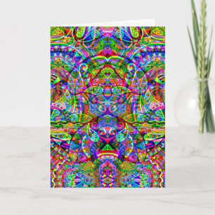 Fantasy Art skizzieren - Abstrakt Neon Shift 3 Karte