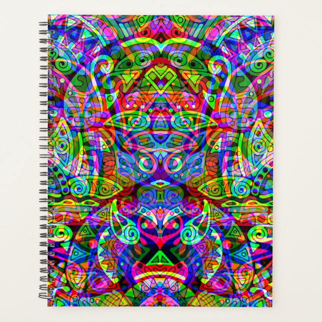 Fantasy Art skizzieren - Abstrakt Neon Shift 3 Planer (Vorderseite)